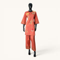 Terracotta Floral Co-ord Set - UNST-18740#1